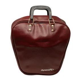 1 BALL VINYL BOWLING BAG - BURGUNDY