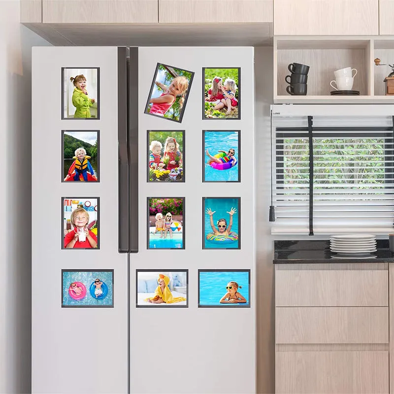 12 Pack Magnetic Photo Frame 4X6 Inches for Refrigerator