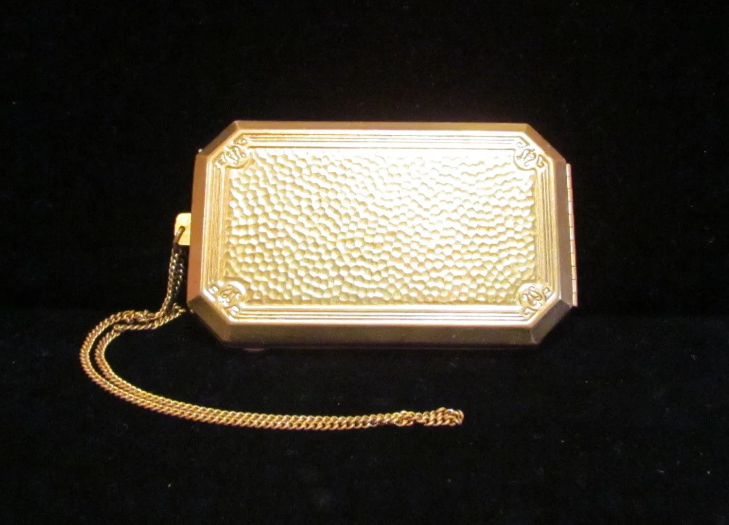 1910s Melba Compact Purse Gold Wristlet Dance Purse Vintage Compact Vintage Purse