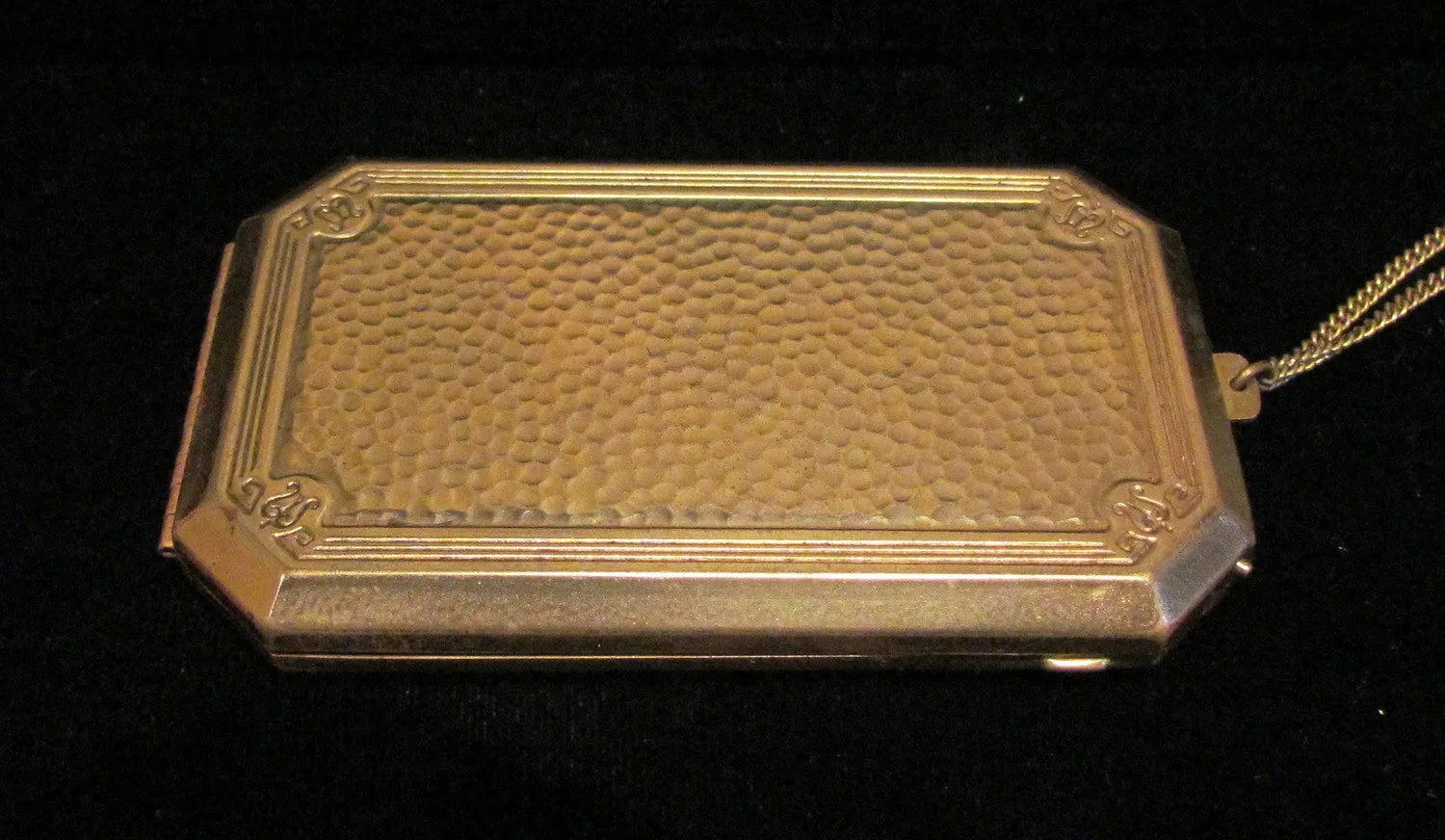 1910s Melba Compact Purse Gold Wristlet Dance Purse Vintage Compact Vintage Purse