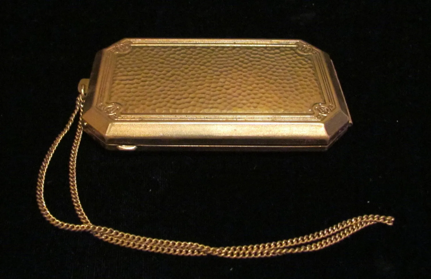 1910s Melba Compact Purse Gold Wristlet Dance Purse Vintage Compact Vintage Purse