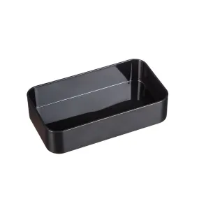 2-Layer Divided Lunch Box with Utensils, Black,2lb008