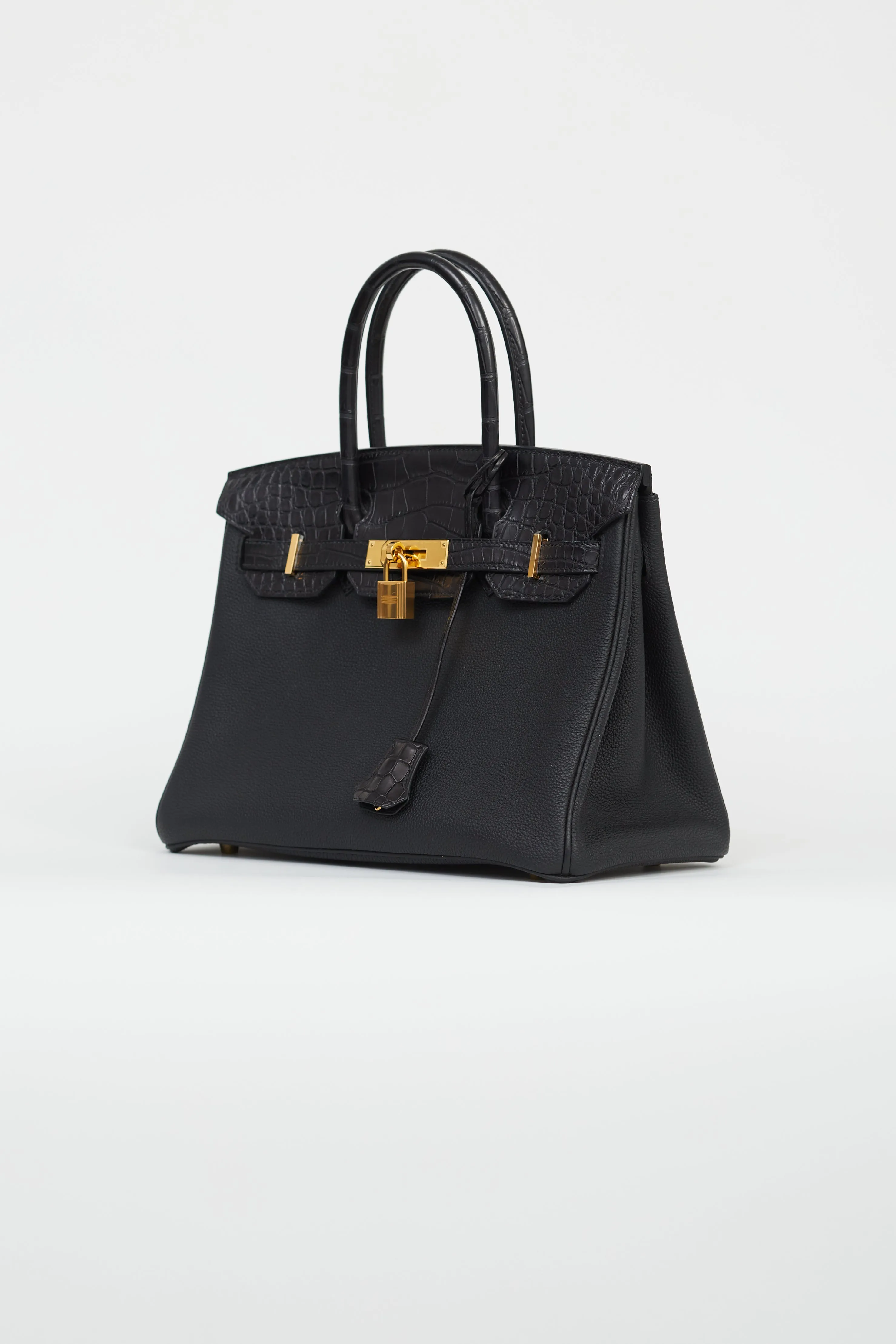 2020 Noir Togo & Exotic Leather Birkin 30 Touch Bag