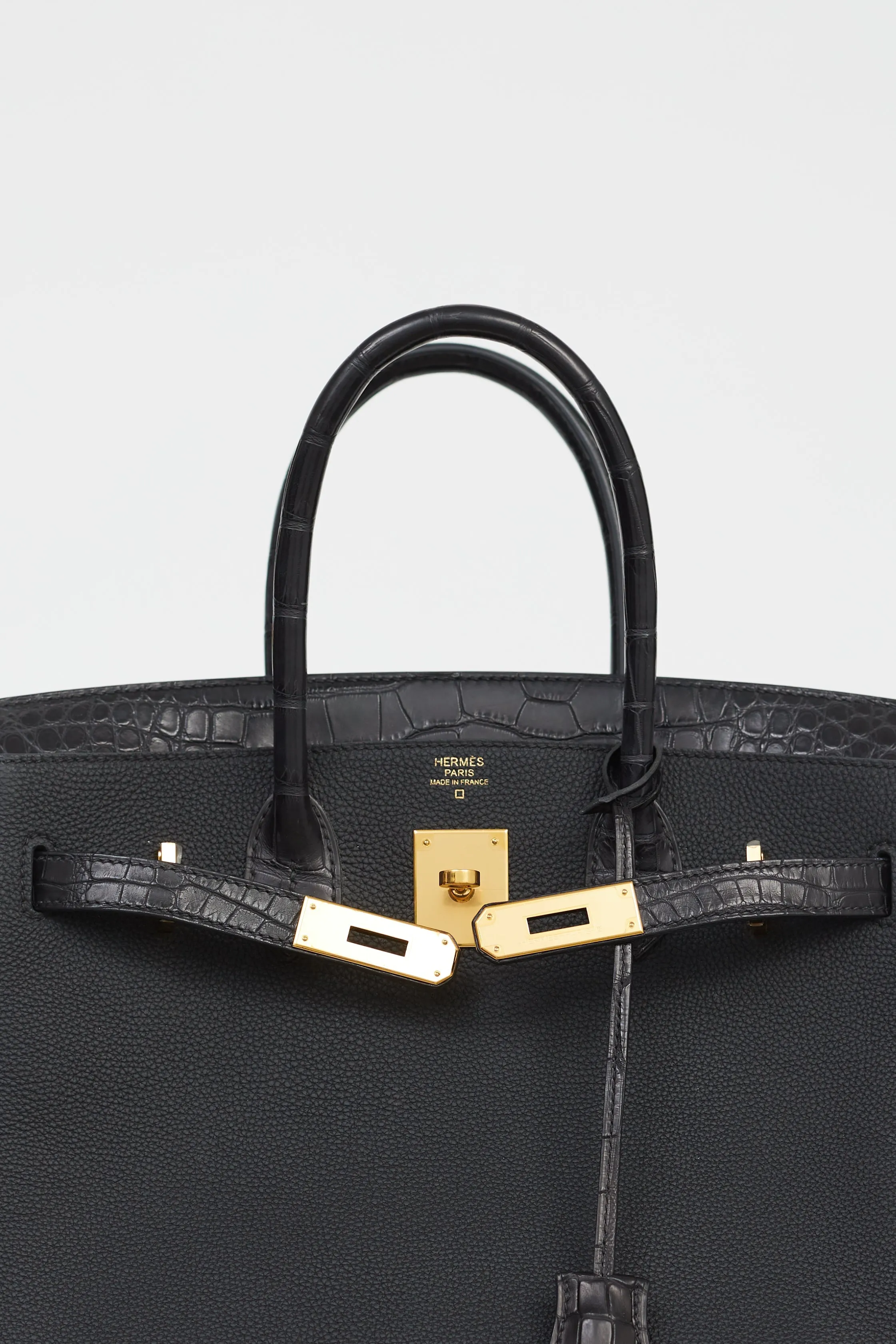 2020 Noir Togo & Exotic Leather Birkin 30 Touch Bag