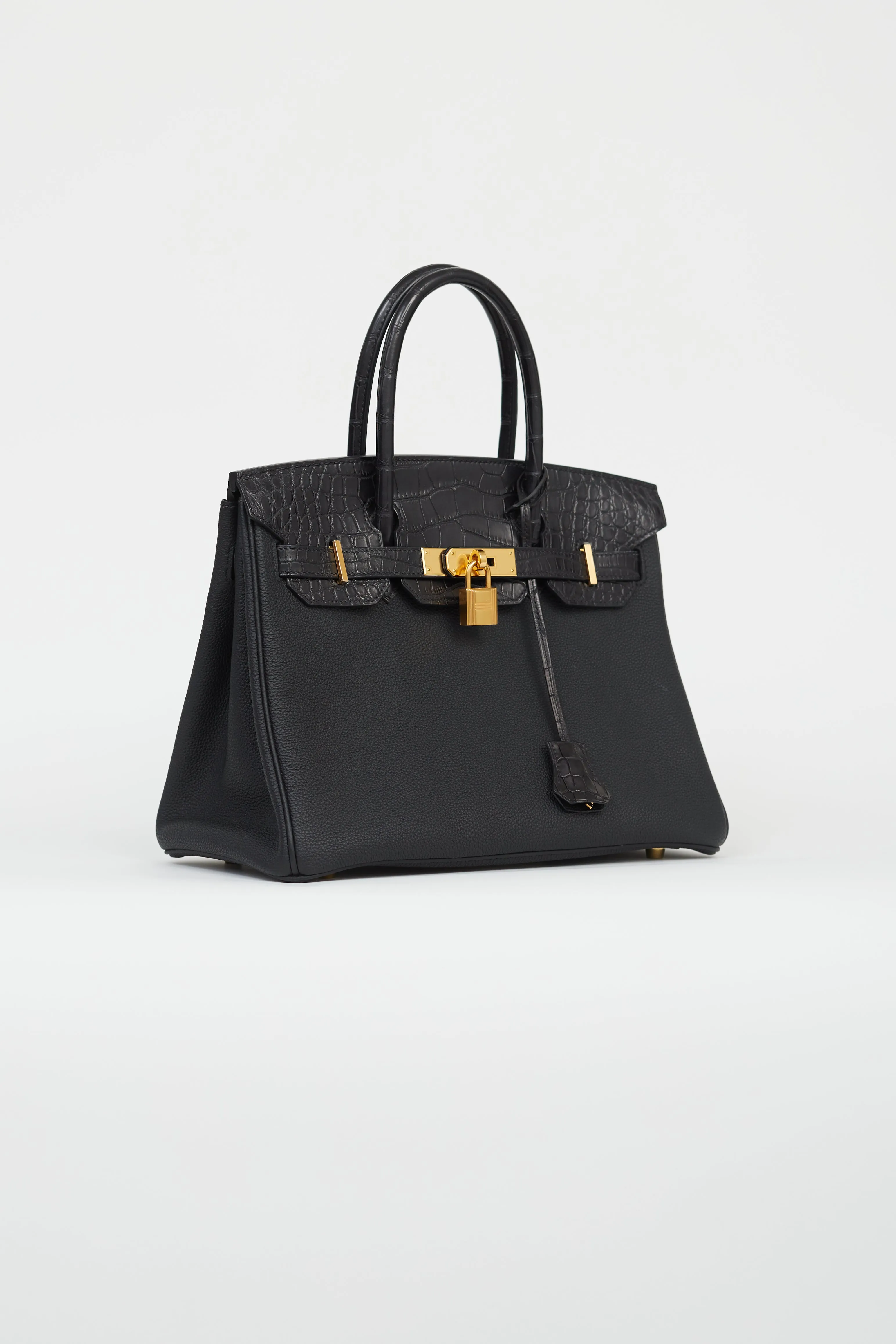 2020 Noir Togo & Exotic Leather Birkin 30 Touch Bag