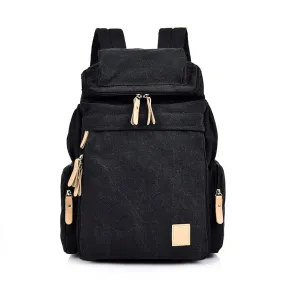 2022 New Korean Style Vintage Backpack Female Student Canvas Backpack Men's Outdoor Leisure Travel Bag Hiking Backpack