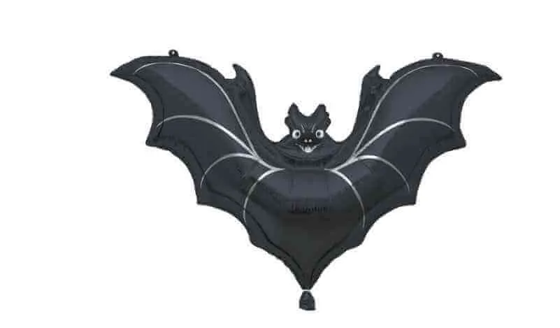 32" Black Bat Mylar Balloon