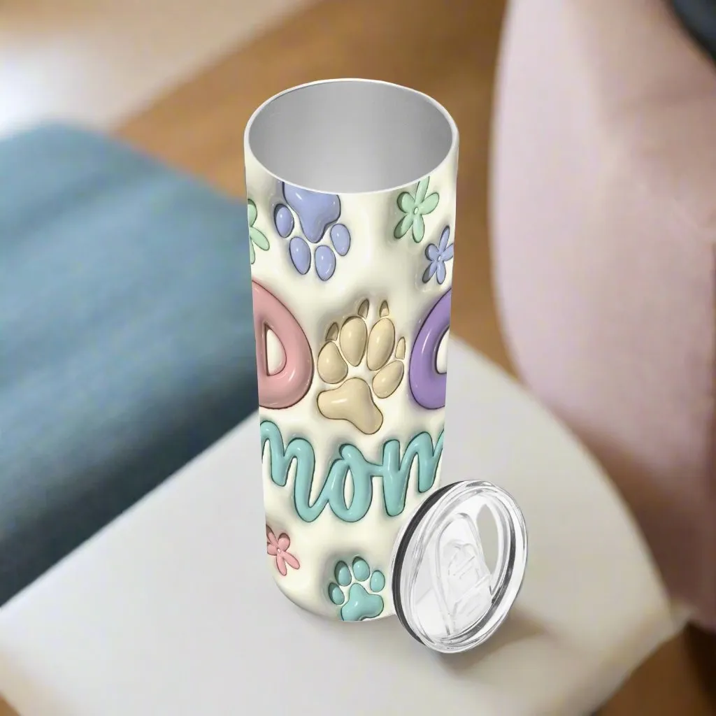 3D Dog Mom |  Straight Skinny Tumbler