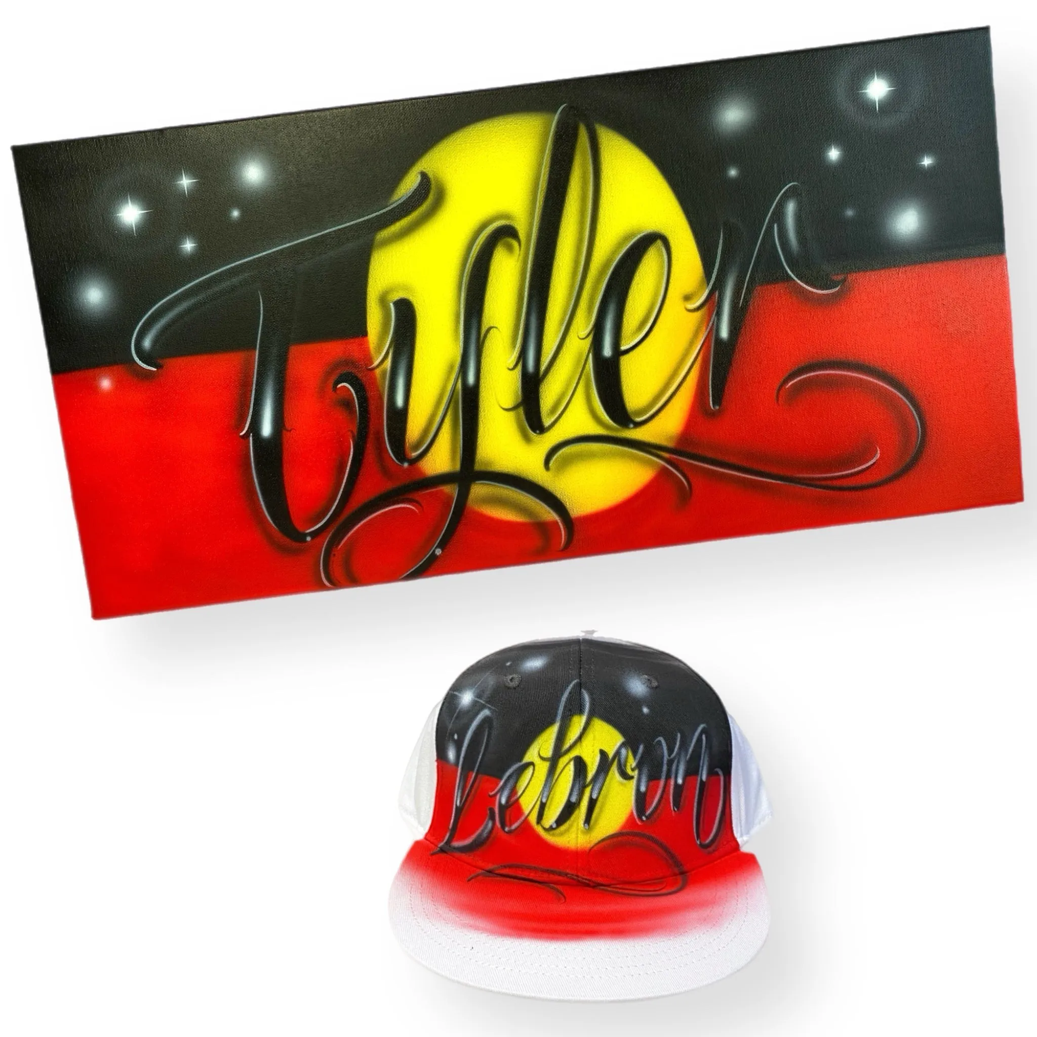 Aboriginal Flag Canvas and Cap Combo (3)