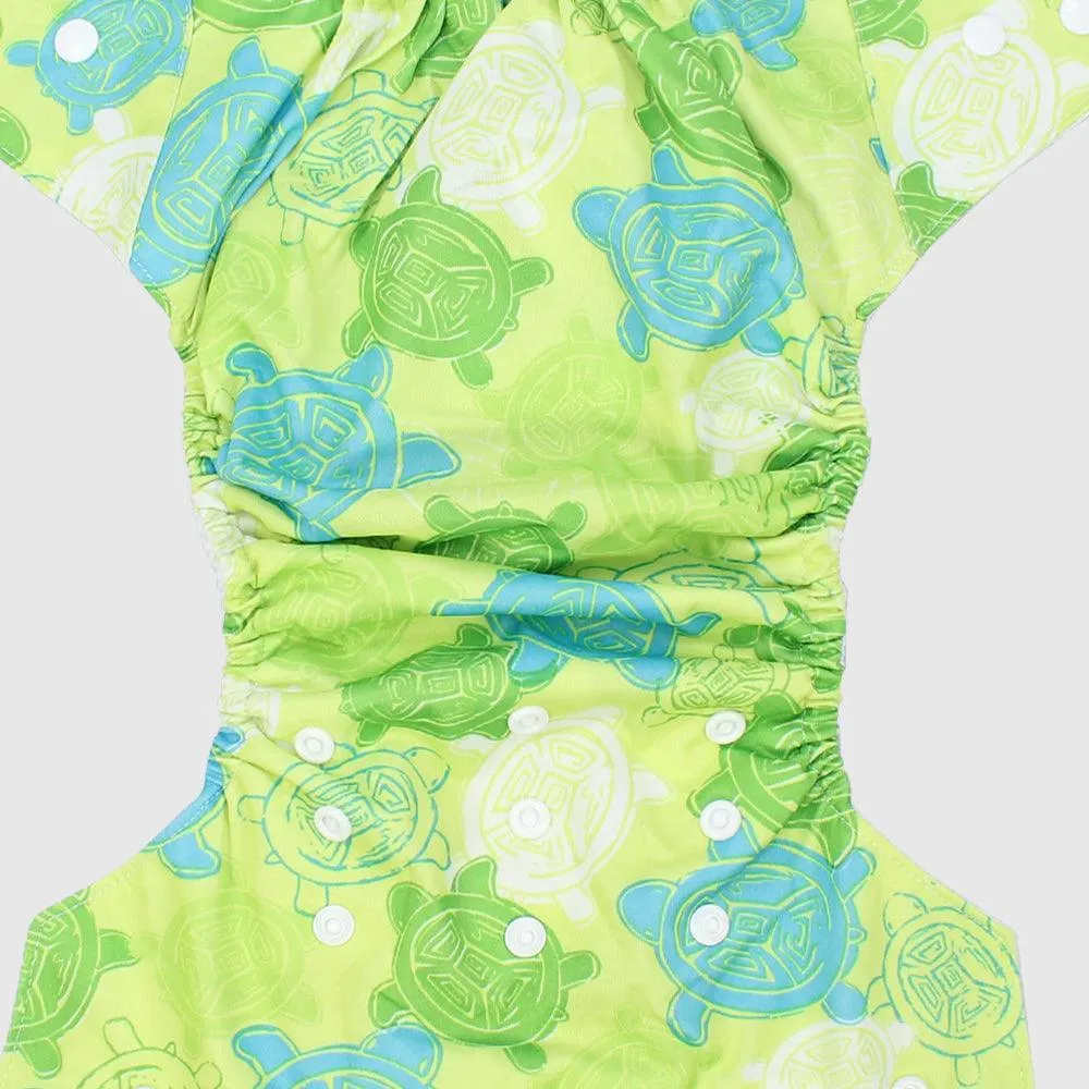 Adjustable And Reusable Diaper (Turtles)