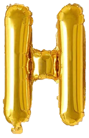 Alphabet Golden Color Foil Balloon 16 Inch Letter