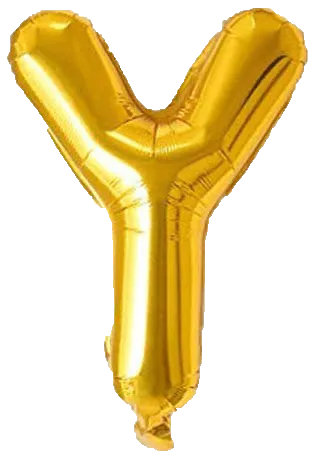 Alphabet Golden Color Foil Balloon 16 Inch Letter