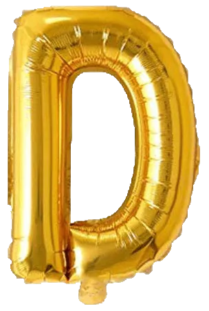 Alphabet Golden Color Foil Balloon 16 Inch Letter