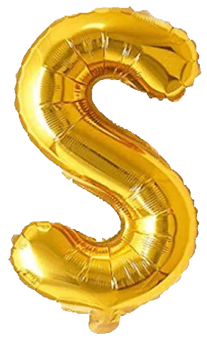 Alphabet Golden Color Foil Balloon 16 Inch Letter