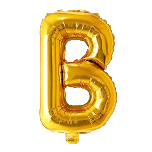 Alphabet Golden Color Foil Balloon 16 Inch Letter