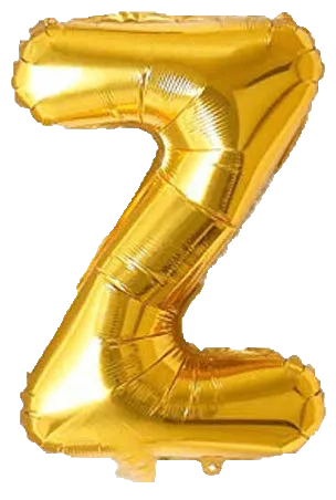 Alphabet Golden Color Foil Balloon 16 Inch Letter