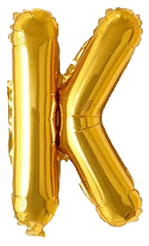 Alphabet Golden Color Foil Balloon 16 Inch Letter