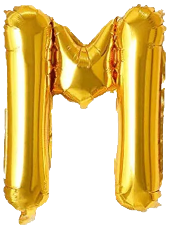 Alphabet Golden Color Foil Balloon 16 Inch Letter