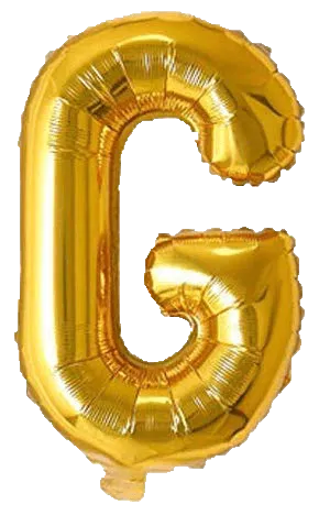 Alphabet Golden Color Foil Balloon 16 Inch Letter