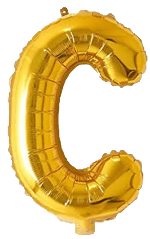 Alphabet Golden Color Foil Balloon 16 Inch Letter