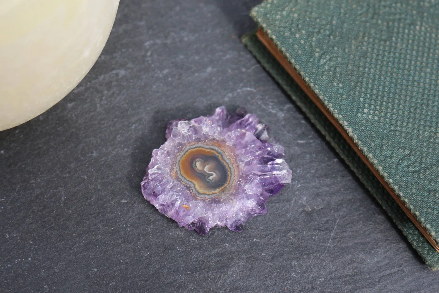 Amethyst Stalactite || Stalactite Slice || Crystal Flower || Amethyst Slice || Raw Amethyst || Druzy Stalactite || Agate Slice || Ornamental