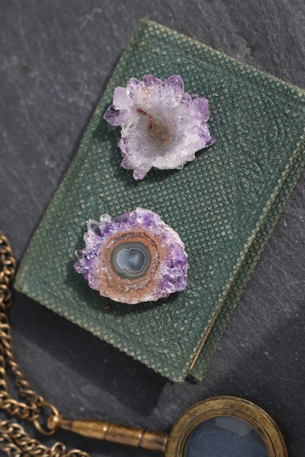 Amethyst Stalactite || Stalactite Slice || Crystal Flower || Amethyst Slice || Raw Amethyst || Druzy Stalactite || Agate Slice || Ornamental