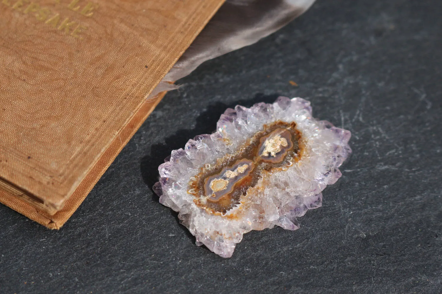 Amethyst Stalactite || Stalactite Slice || Crystal Flower || Amethyst Slice || Raw Amethyst || Druzy Stalactite || Agate Slice || Ornamental