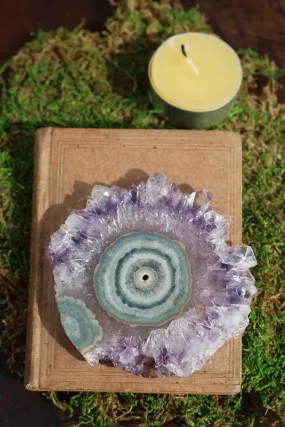 Amethyst Stalactite || Stalactite Slice || Crystal Flower || Amethyst Slice || Raw Amethyst || Druzy Stalactite || Agate Slice || Ornamental