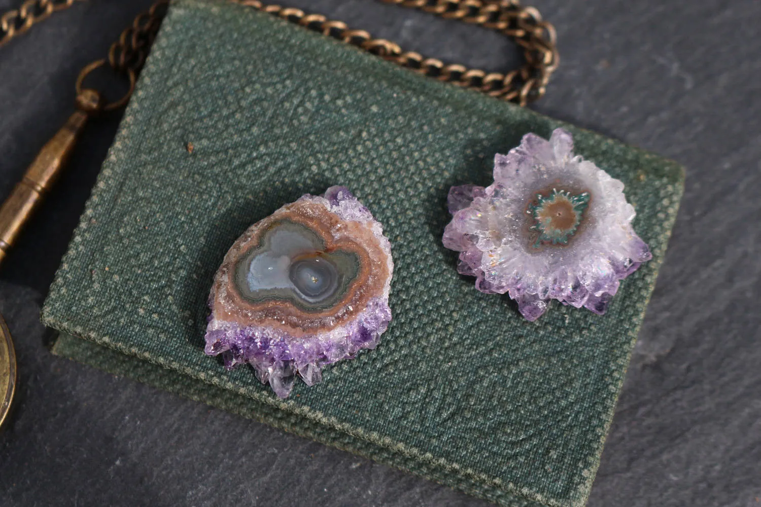 Amethyst Stalactite || Stalactite Slice || Crystal Flower || Amethyst Slice || Raw Amethyst || Druzy Stalactite || Agate Slice || Ornamental