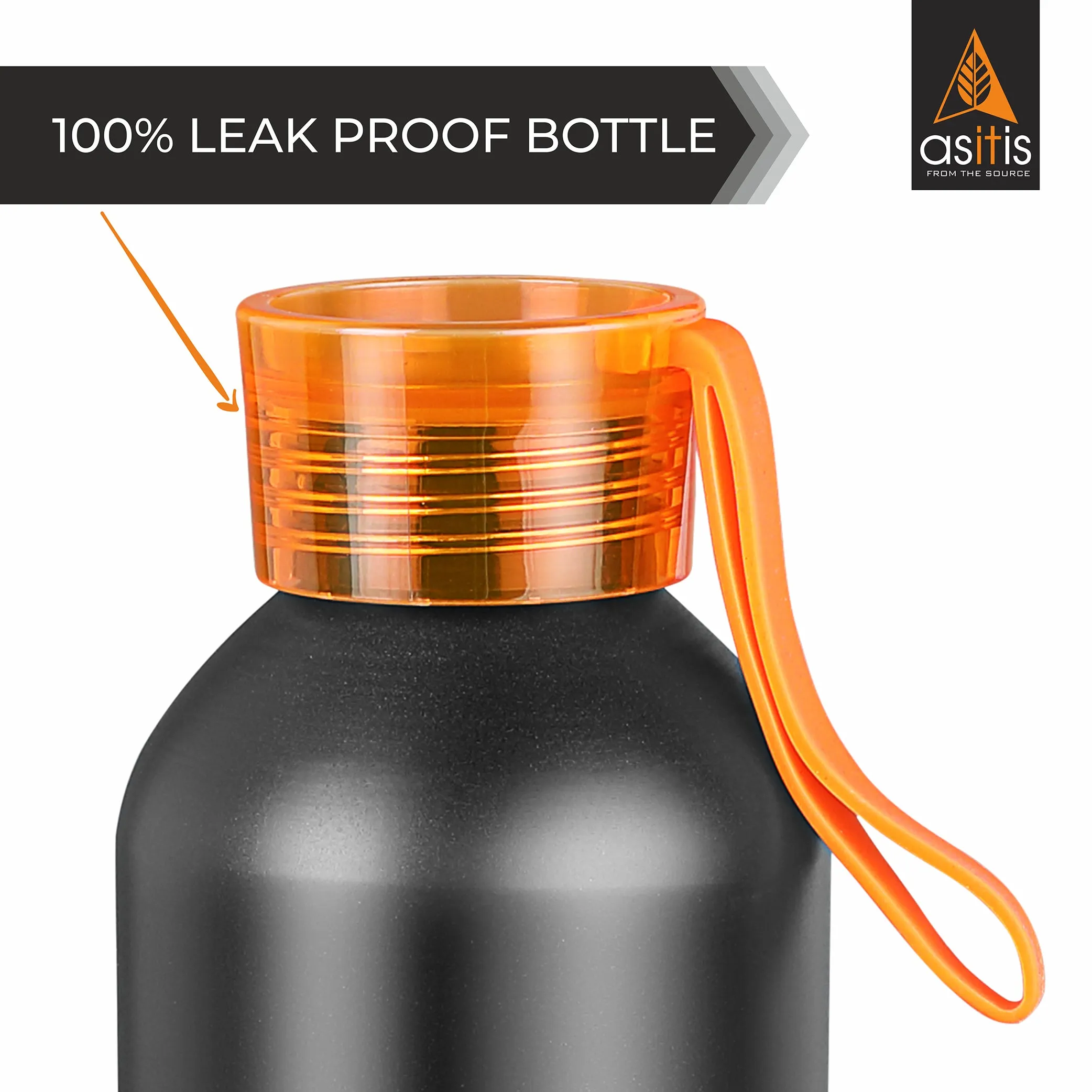 AS-IT-IS No-Shortcuts Water Bottle, High Quality,Trendy, Durable & Light -  750 ml