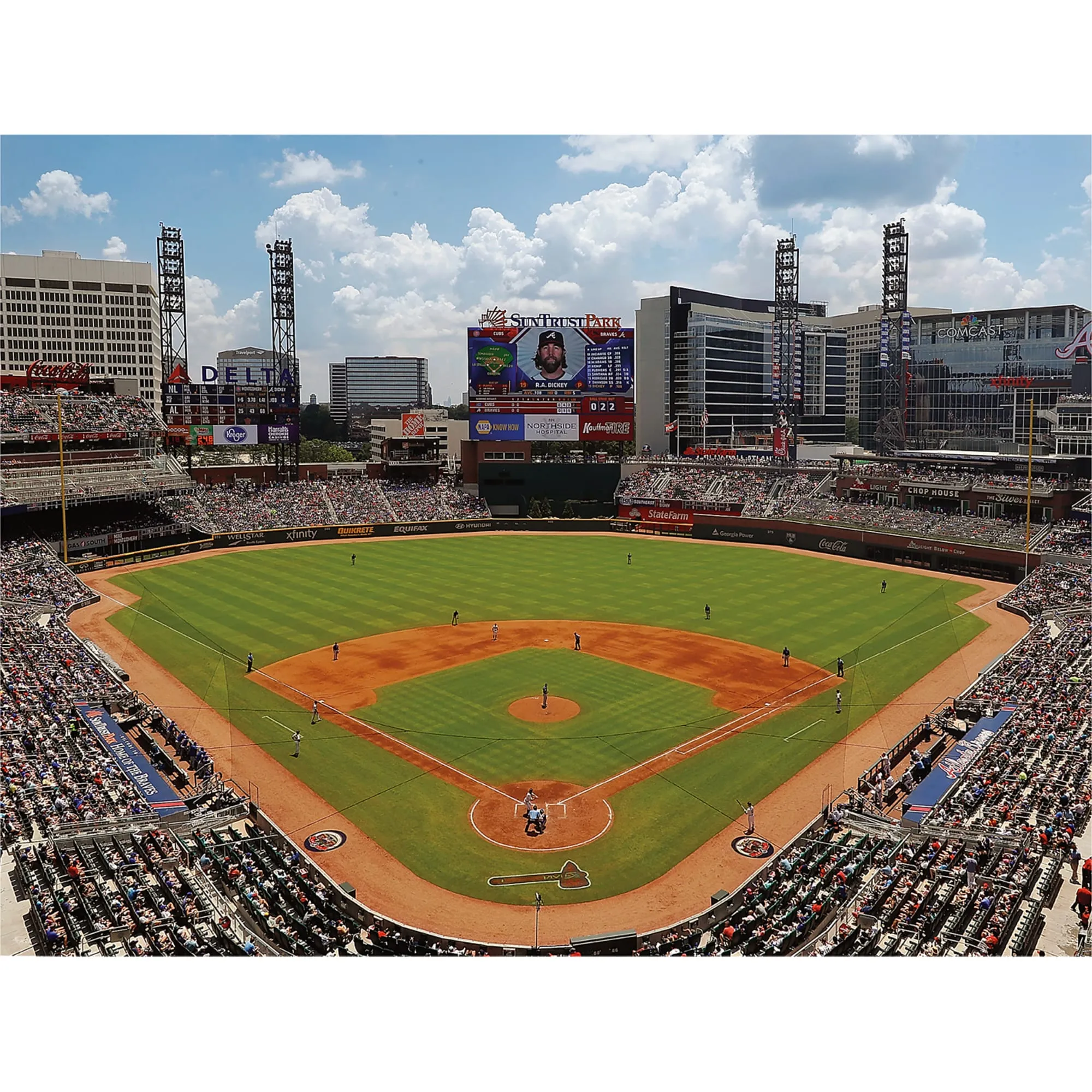 Atlanta Braves: SunTrust Park Stadium Mural        - Officially Licensed MLB Removable Wall   Adhesive Decal