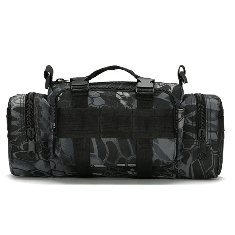 B04 Sports Outdoor Fishing Waterproof Waist Bag Photography Multifunctional Bag(Sand camouflage)