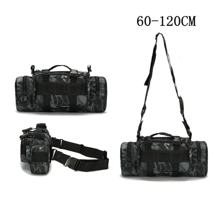 B04 Sports Outdoor Fishing Waterproof Waist Bag Photography Multifunctional Bag(Sand camouflage)