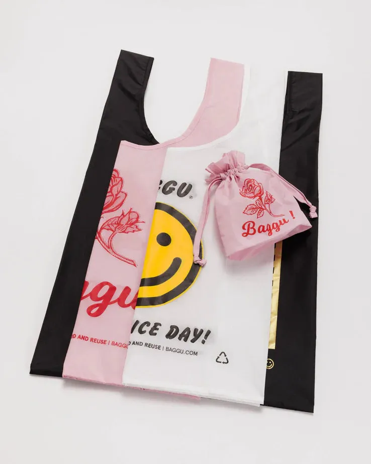 BAGGU Reusable Recycled Bags - x3 Pack