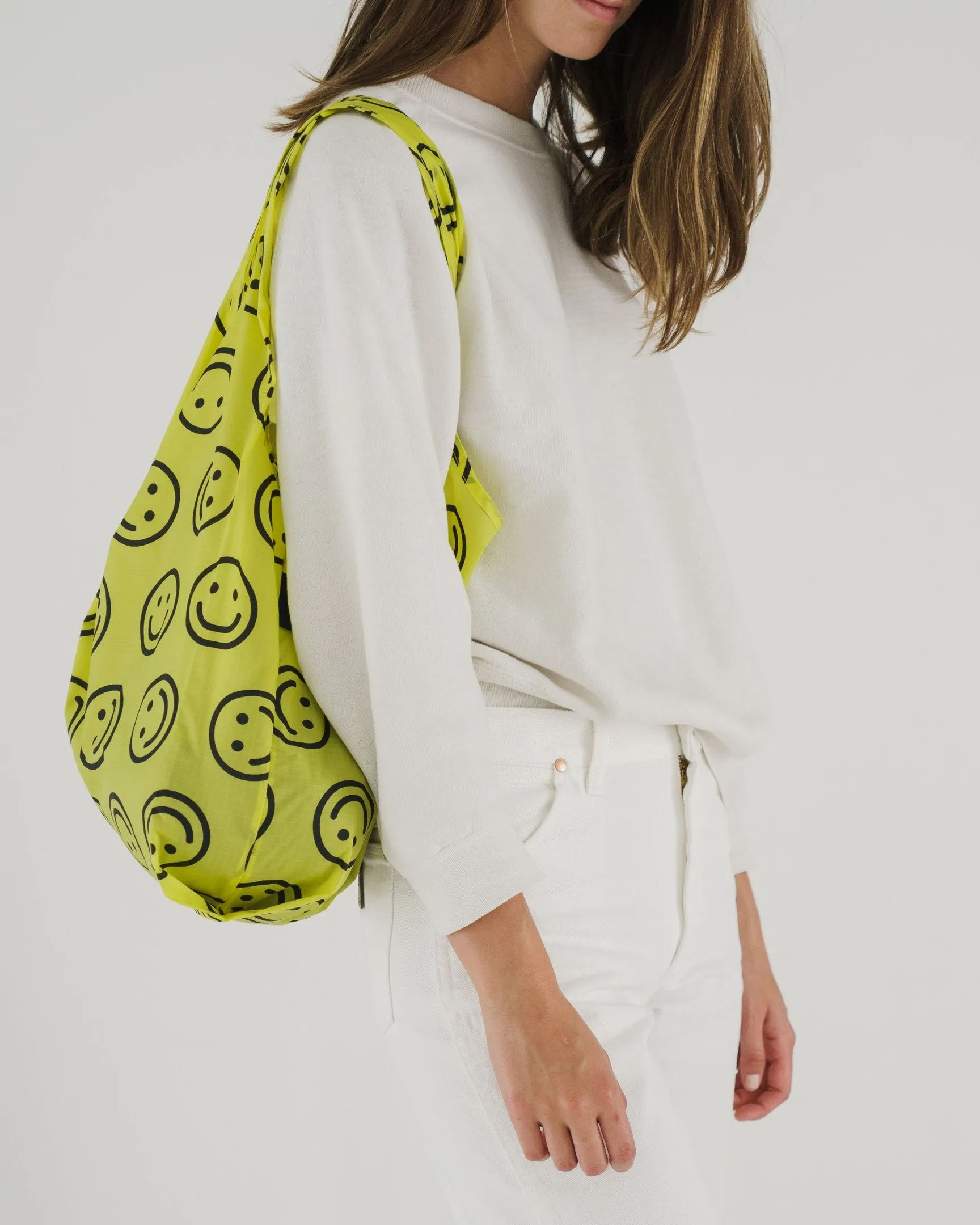 Baggu Standard Reusable Bag - Yellow Happy