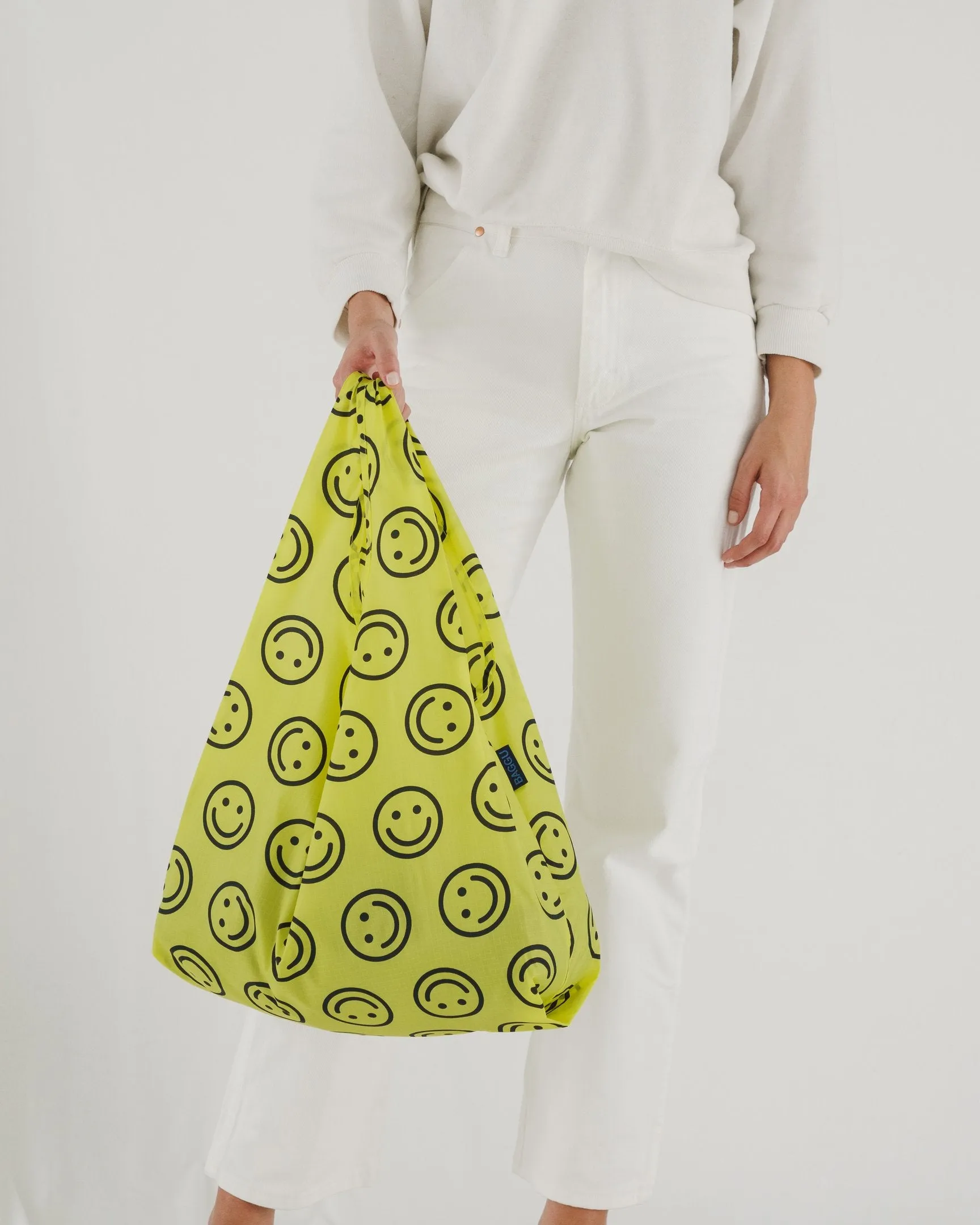 Baggu Standard Reusable Bag - Yellow Happy