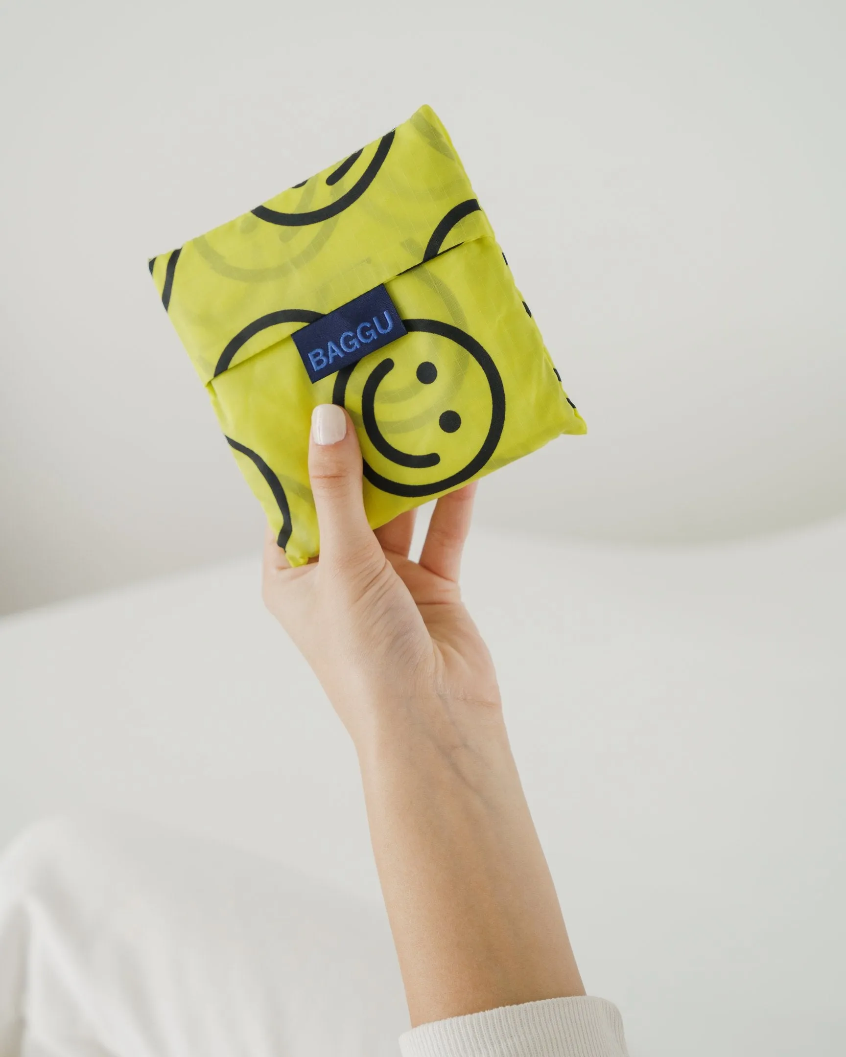 Baggu Standard Reusable Bag - Yellow Happy