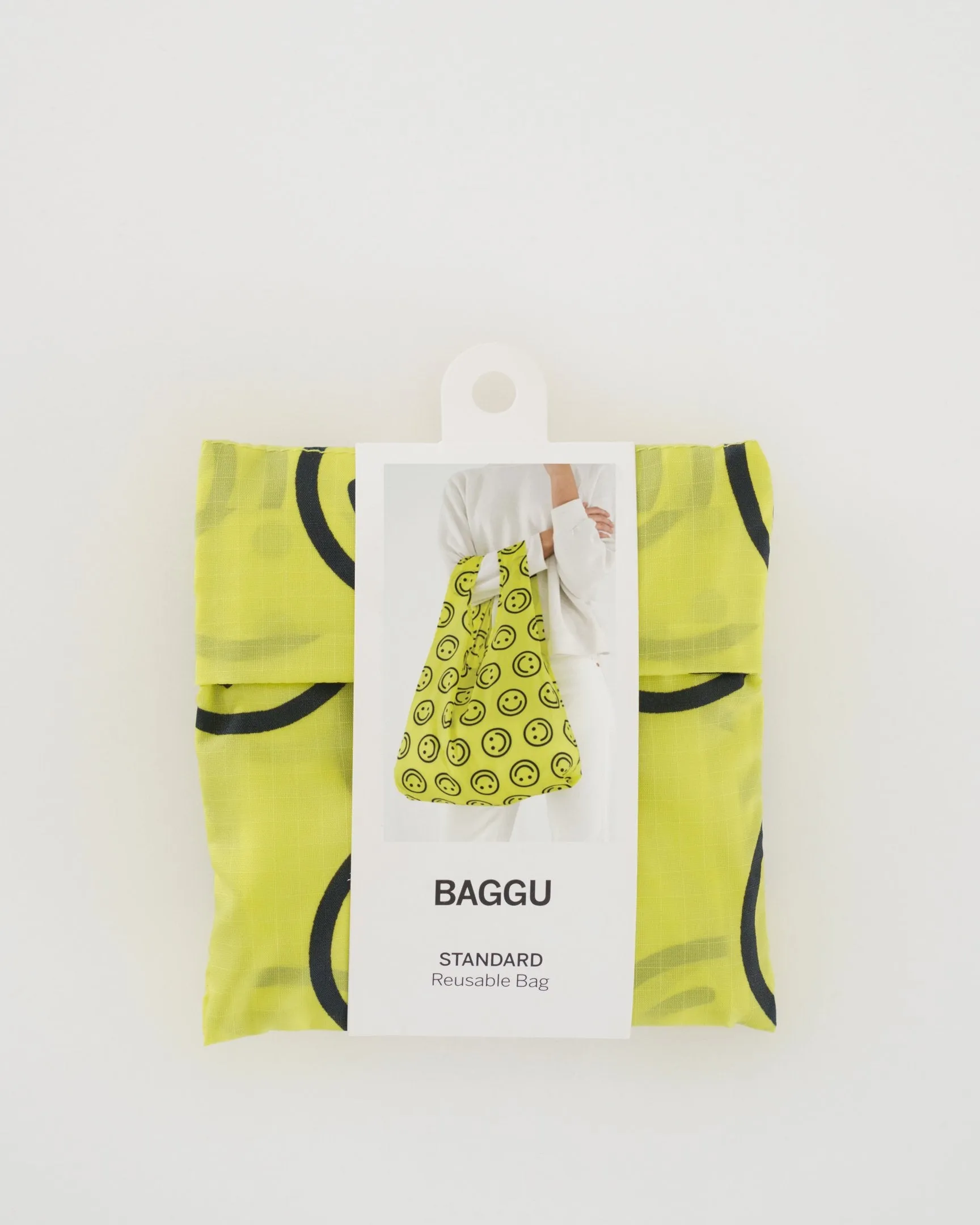 Baggu Standard Reusable Bag - Yellow Happy