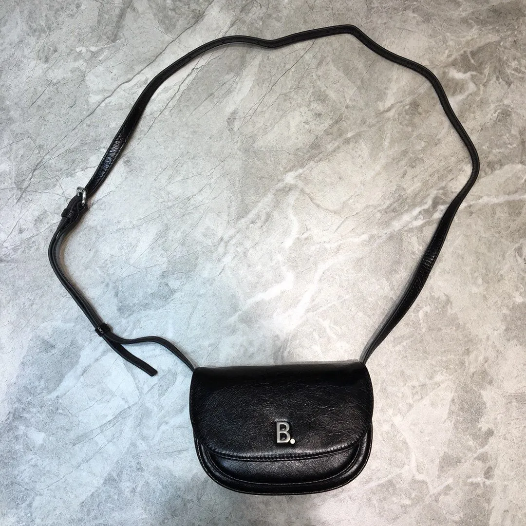 Balen Leader Soft Round Cross Bag In Black, For Women,  Bags 6.3in/16cm