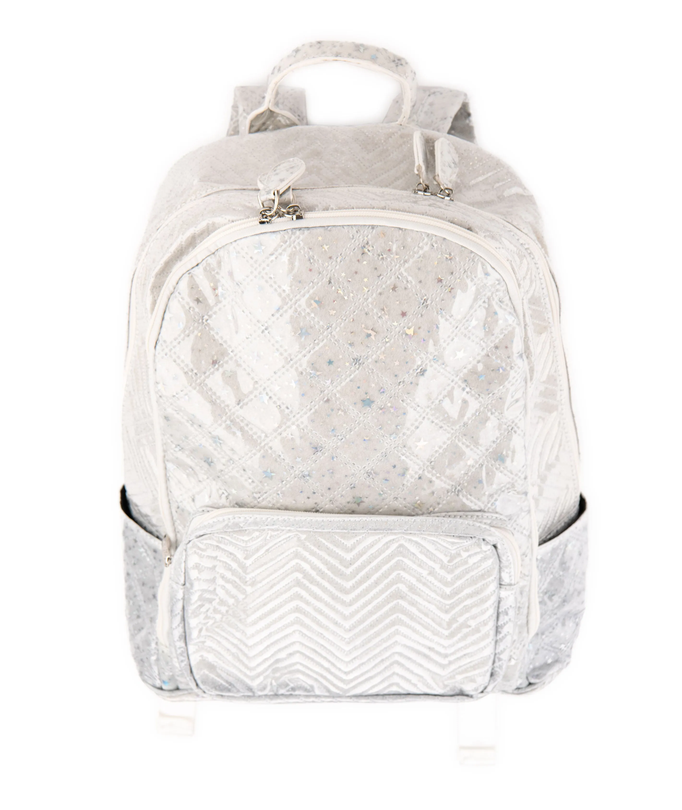 Bari Lynn Backpack Clear Jelly Star Print