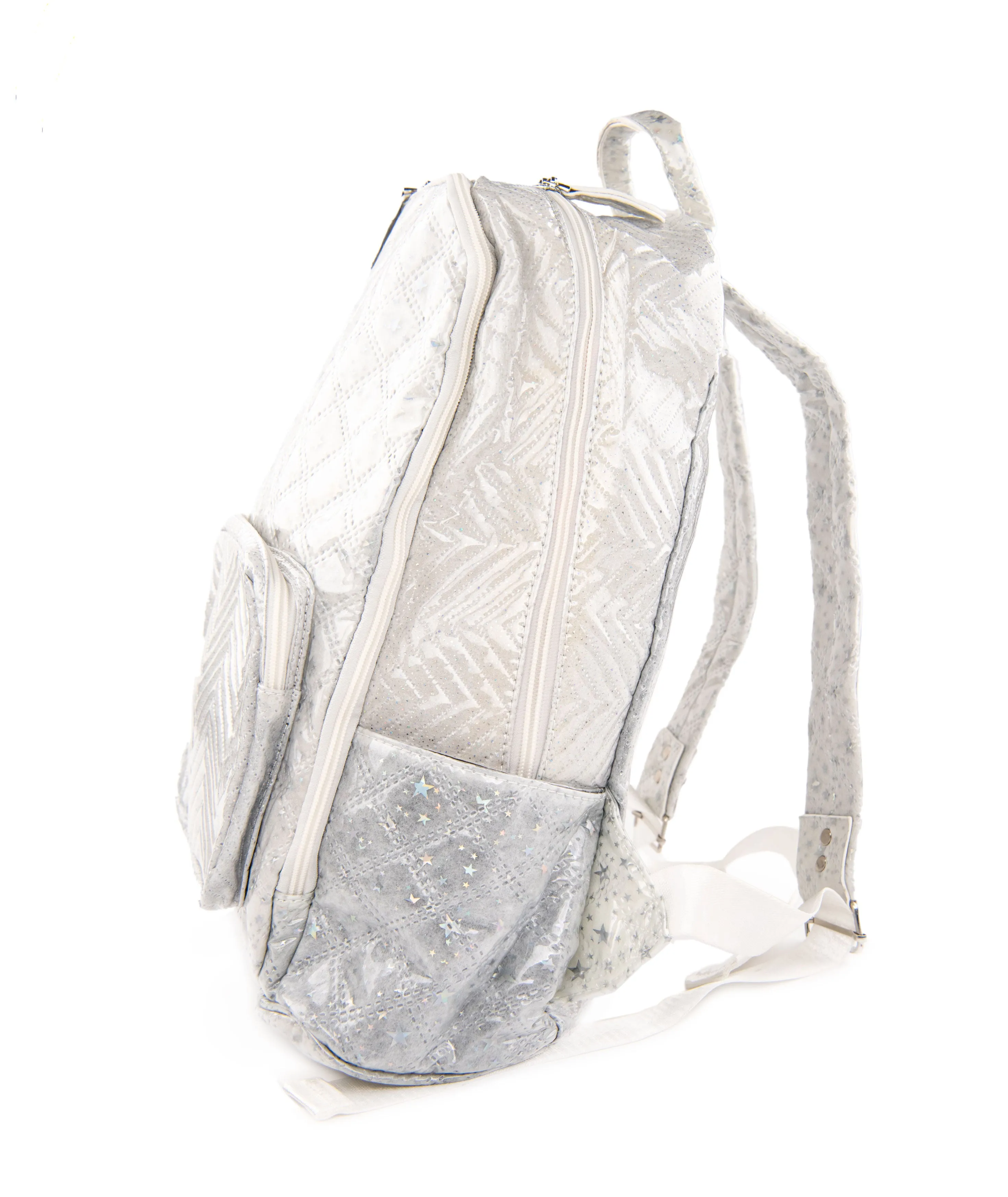 Bari Lynn Backpack Clear Jelly Star Print