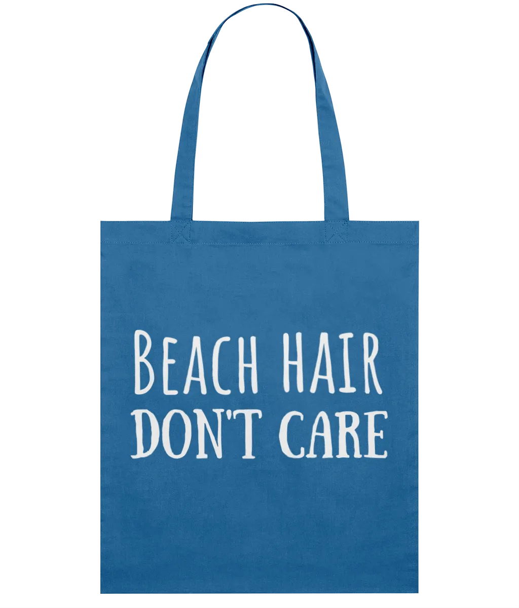 Beach Hair Don't Care Organic Cotton Tote Bag