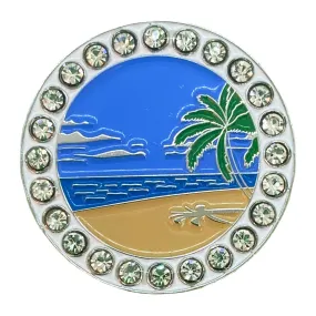 Beach Scene Golf Ball Marker Only