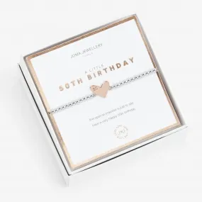 Beautifully Boxed A Little Happy 50th Birthday Bracelet 5080