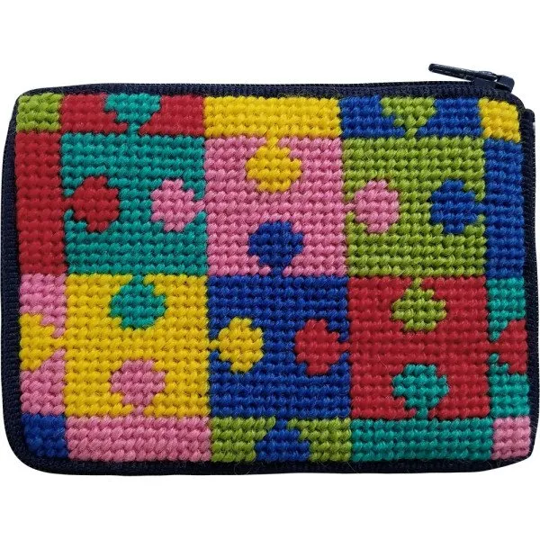 Beginner Needlepoint Kit Coin Purse Jigsaw