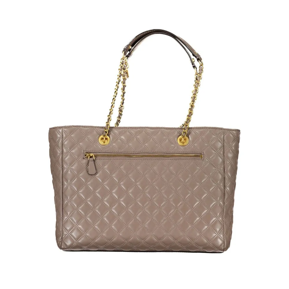 Beige Polyethylene Handbag