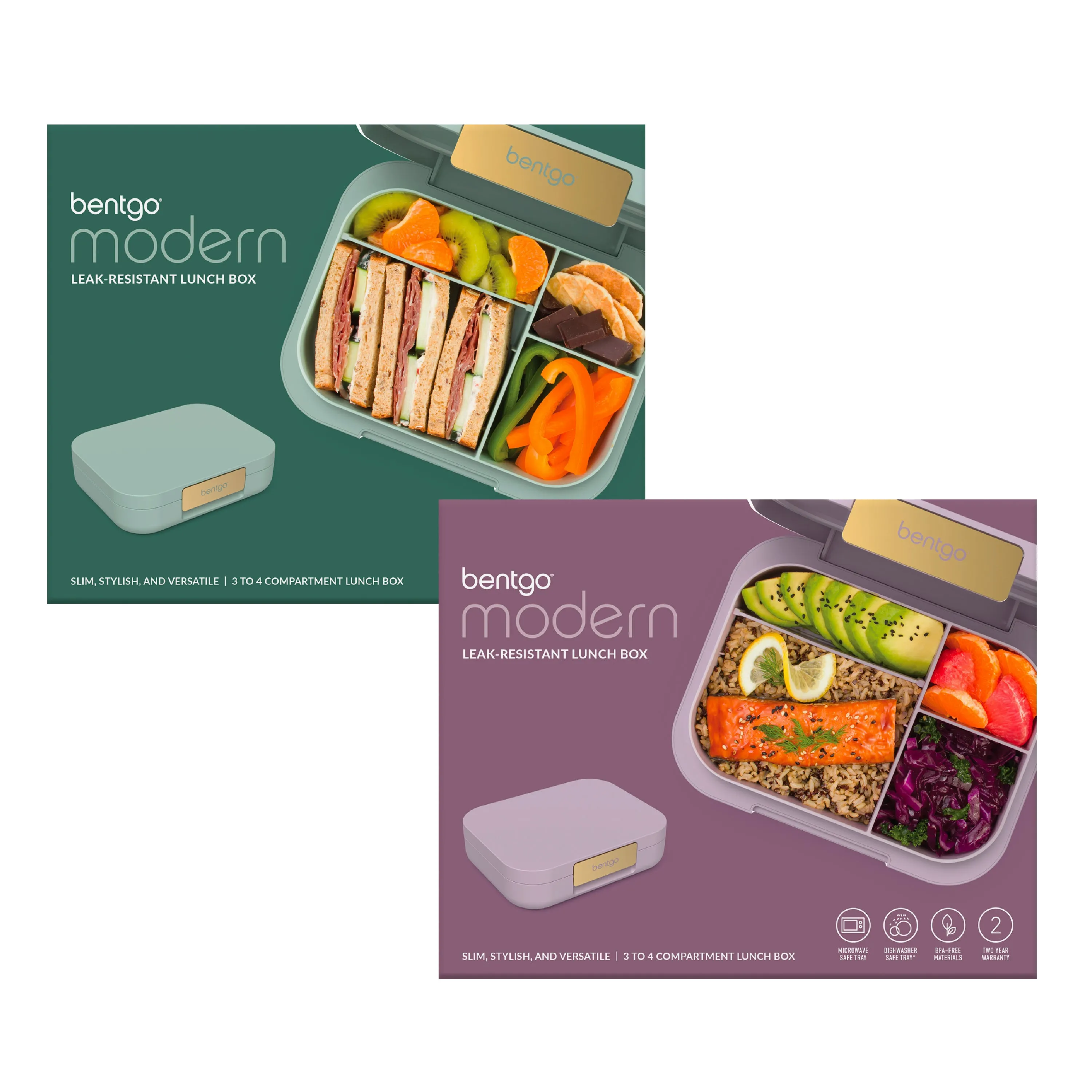 Bentgo Modern Lunch Box 2-Pack