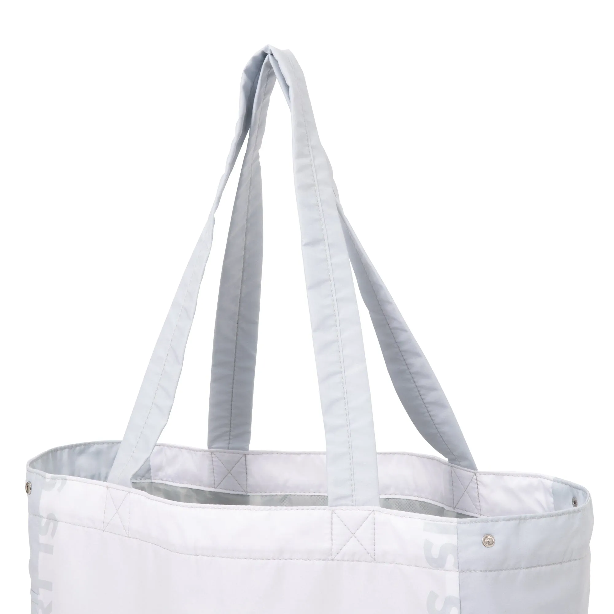 Bicolor Cooler Basket Bag  White