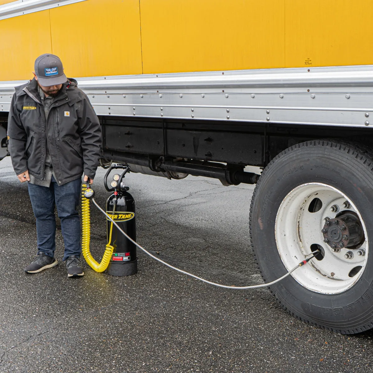 Big Kahuna Analog - Ventoso Tire Inflator with Gauge, 6 ft. Hose, and Quick-Switch Chucks