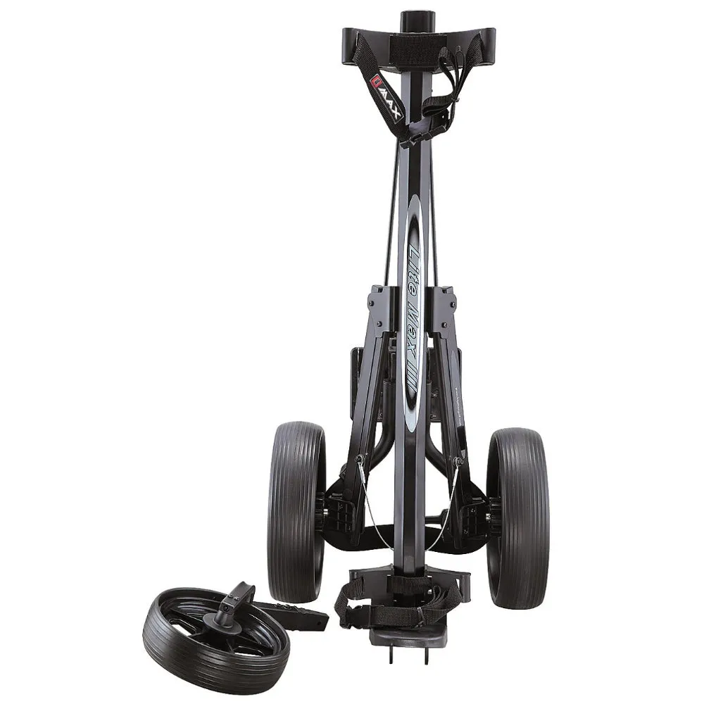 Big Max Lite Max III 3-Wheel Push Trolley - Silver